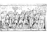 Bas-Relief from the Column of Titus, showing the form of the vessels of the sanctuary